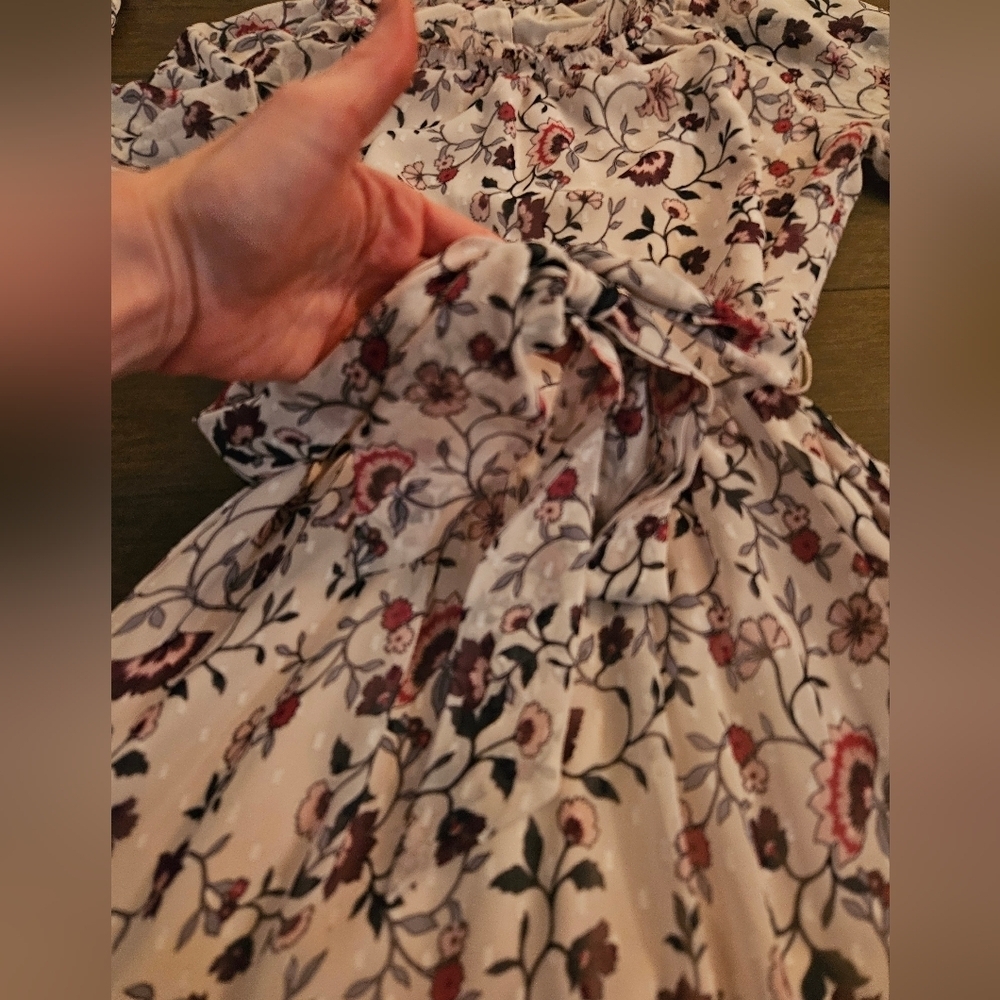 Eliza J Floral Print Long Sleeve Dress - SIZE 4 - Picture 9 of 16